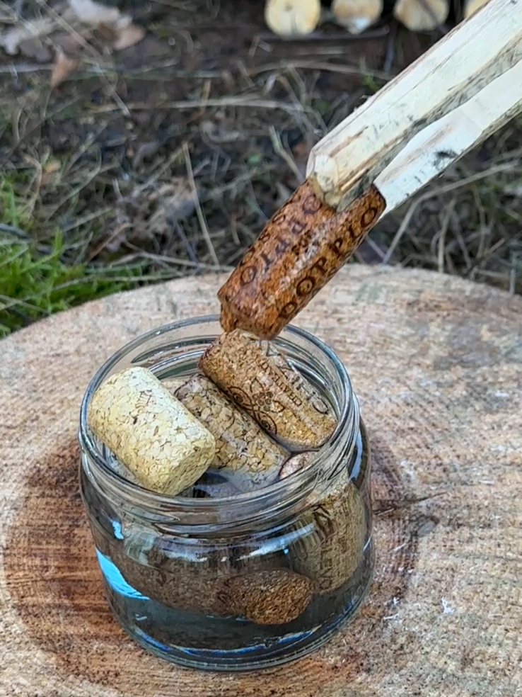 This Camping Hack Will Start a Fire in Seconds! 🔥 #survival #Outdoors #camping #lifehacks #ideas #skills #bushcraft #forest 