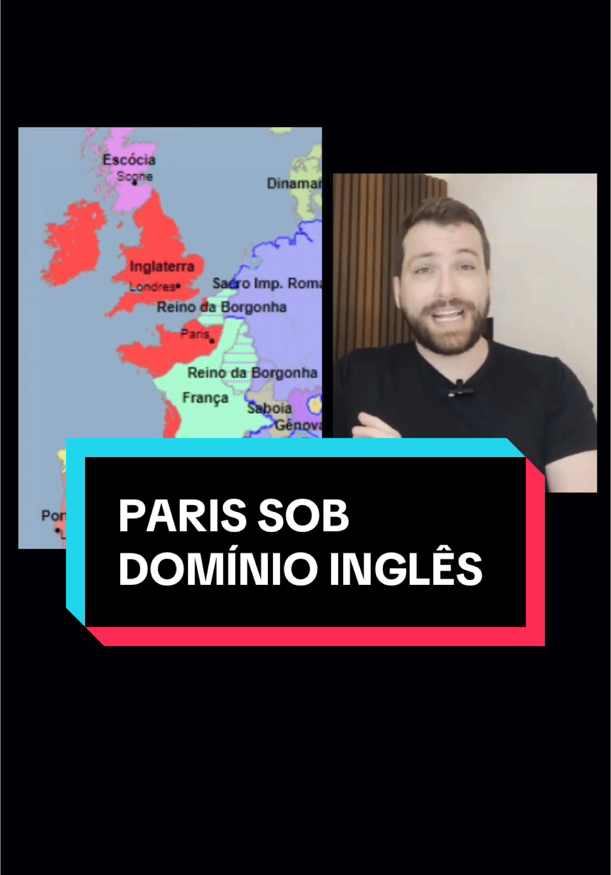 Você sabia que Paris ficou sob domínio inglês? Trecho de uma série de 3 aulas sobre Joana d’Arc e a França, dentro da assinatura do O Repertório 🚩🇫🇷 . #história #medieval #frança 