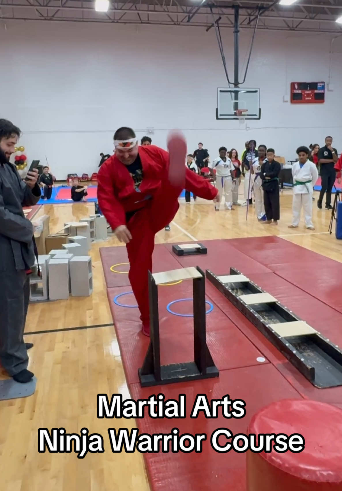 Checking Speed & Technique | Martial Arts Men’s Ninja Warrior Obstacle Course #karate #martialarts #taekwondo #fbba #ninjawarrior #karate 