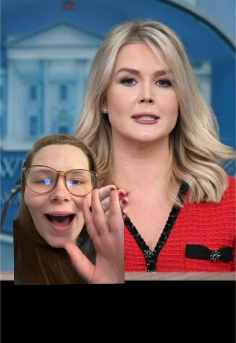 It’s definitely the nose contour #karolineleavitt #presssecretary #magats  