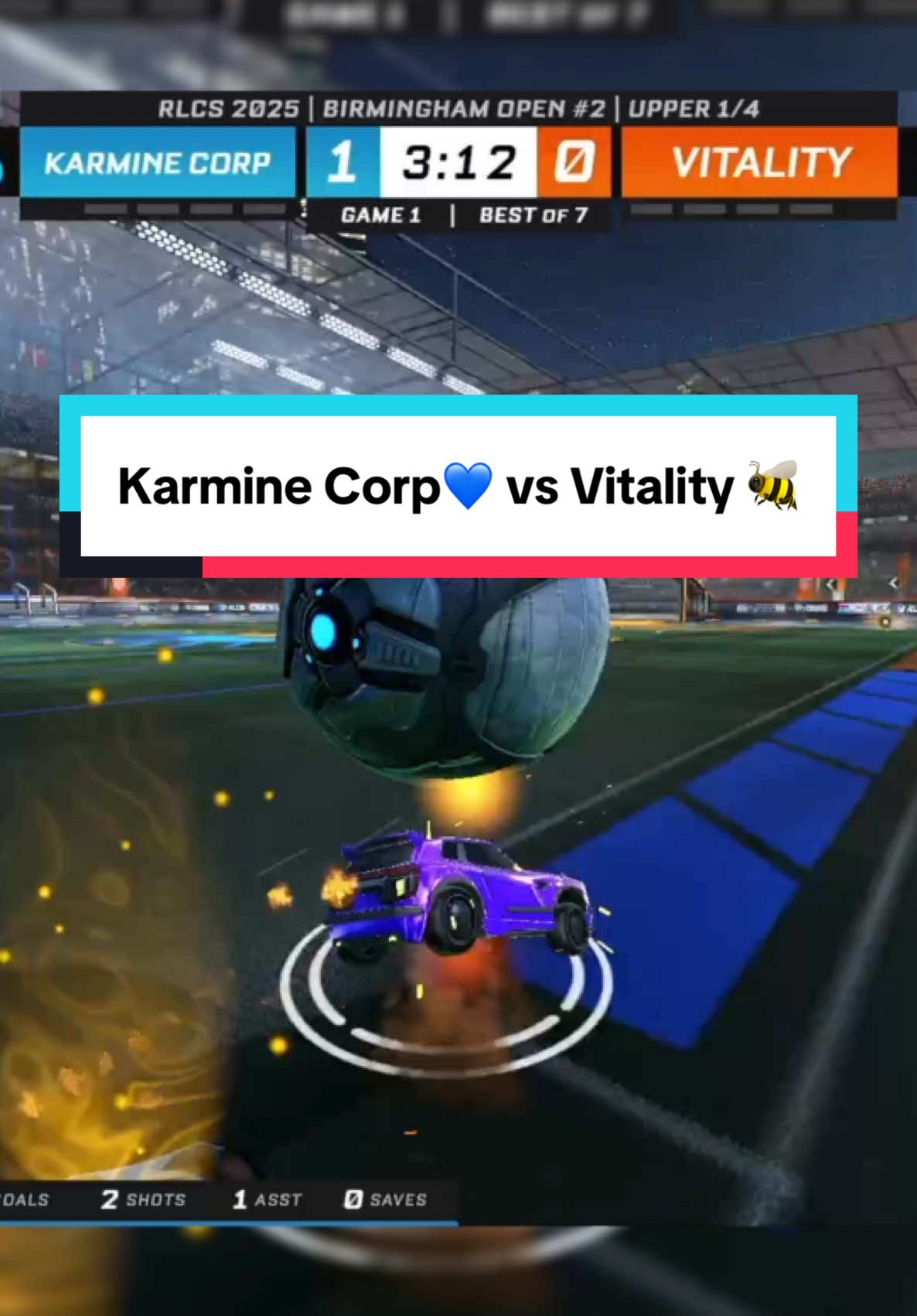 Karmine Corp💙 vs Vitality 🐝 | Franchement je savais pas comment vous le résumer, allez voir la rediff parce que c’est le plus beau Rocket League possible. #rocketleague #rlcs #kcorp #vitality