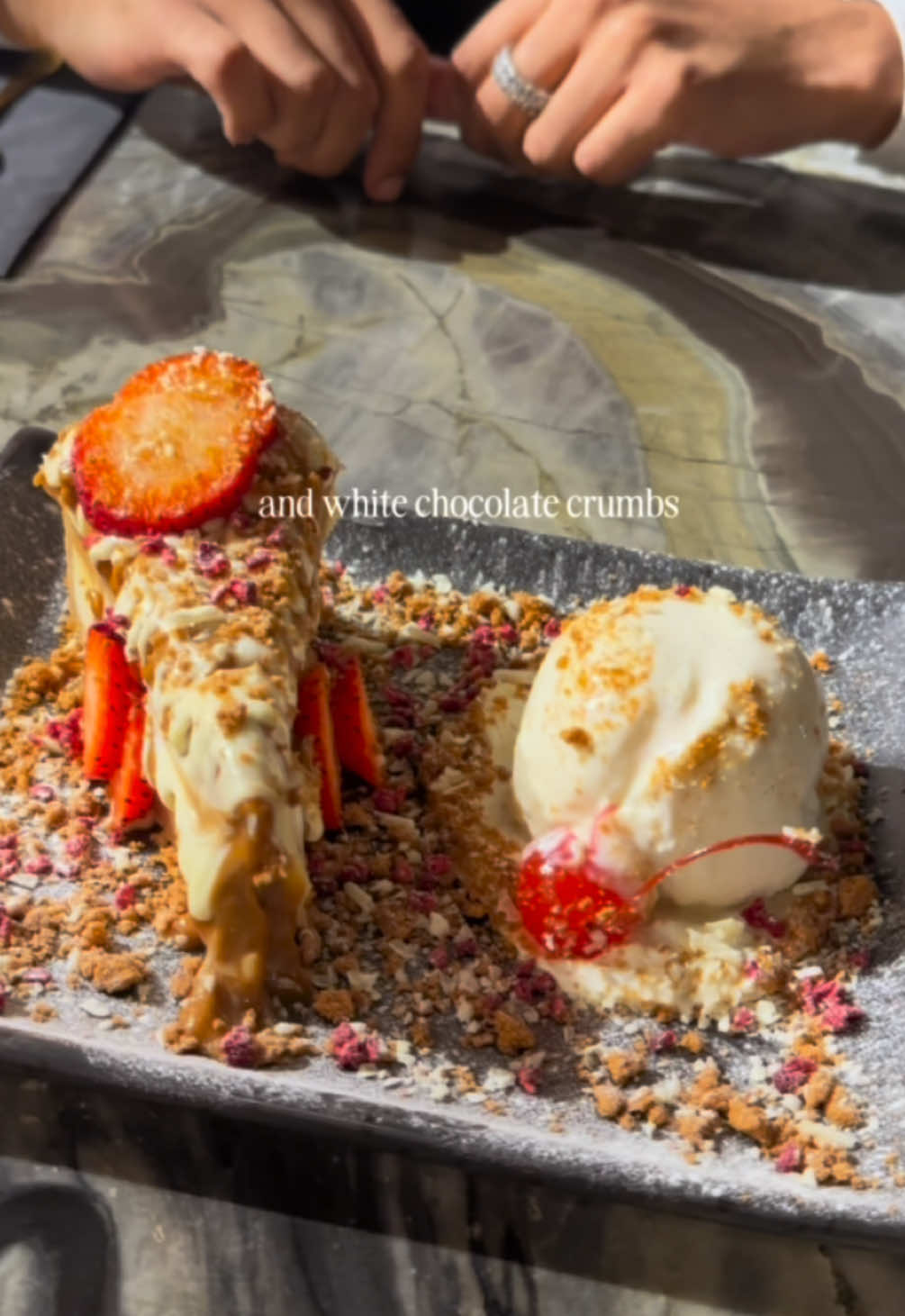 Lotus Cheesecake A luscious blend of tangy, creamy cheesecake on a crunchy Lotus biscuit crust, marrying smooth richness with a caramel spiced crunch in every bite. (Is Vegan 🌱) #cheesecake #dessert #fyp 