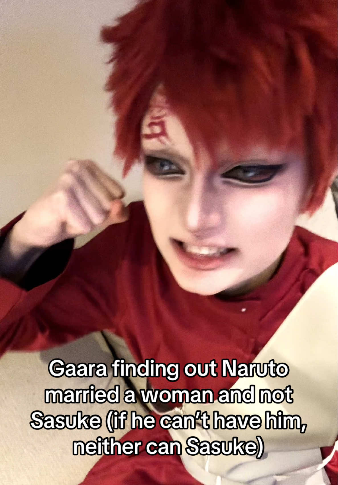if i can’t have him, no one can ahh #naruto #gaara #sabakunogaara #gaaracosplay #narutoshippuden #narutocosplay #narutoshippudencosplay #gaarakazekage 