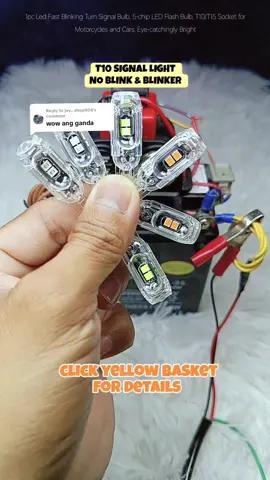 signal light para sa motor 1pc Led Fast Blinking Turn Signal Bulb, 5-chip LED Flash Bulb, T10/T15 Socket for Motorcycles and Cars, Eye-catchingly Bright Motorcycle Accessories led light MDL #All  #elladhoyshop1016 #bonggangfridayfriyay #creatorsearchinsightsview #tiktokshopph #dhoyellashop1016 #motorcycle #accessories  #TikTokShopFuntasticPayday #TikTokShopPH22 