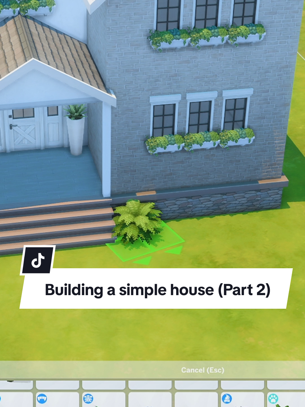 Building a simple house in The Sims 4 (Part 2) #sims4 #thesims4 #sims #thesims #asmr #sims4build #sims4house #sims4speedbuild 