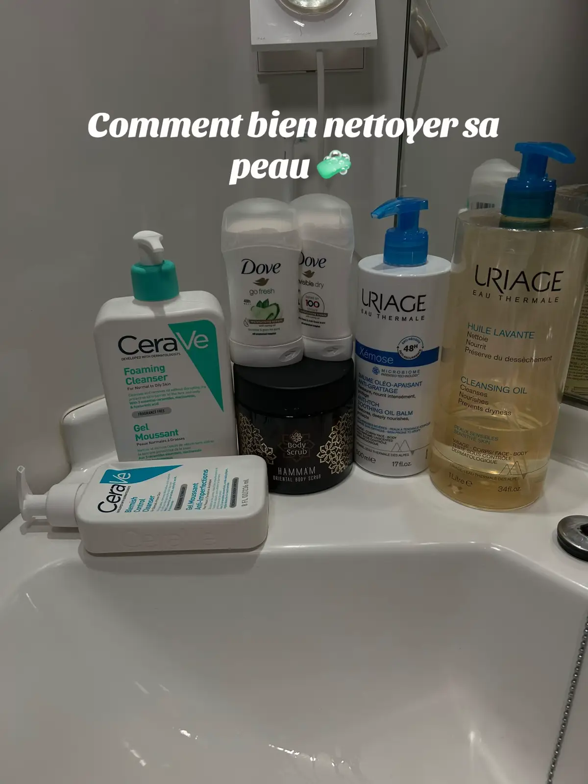 Pour ceux qui ont besoin 🙌🏾🤝🏾 #pourtoi #hygiene #fypシ゚ #virale #SelfCare #hygieneroutine #soindelapeau #peauparfaite #hygieneproducts #hygienetips @ceravefrance @CeraVe @Uriage France @Dove Beauty & Personal Care 