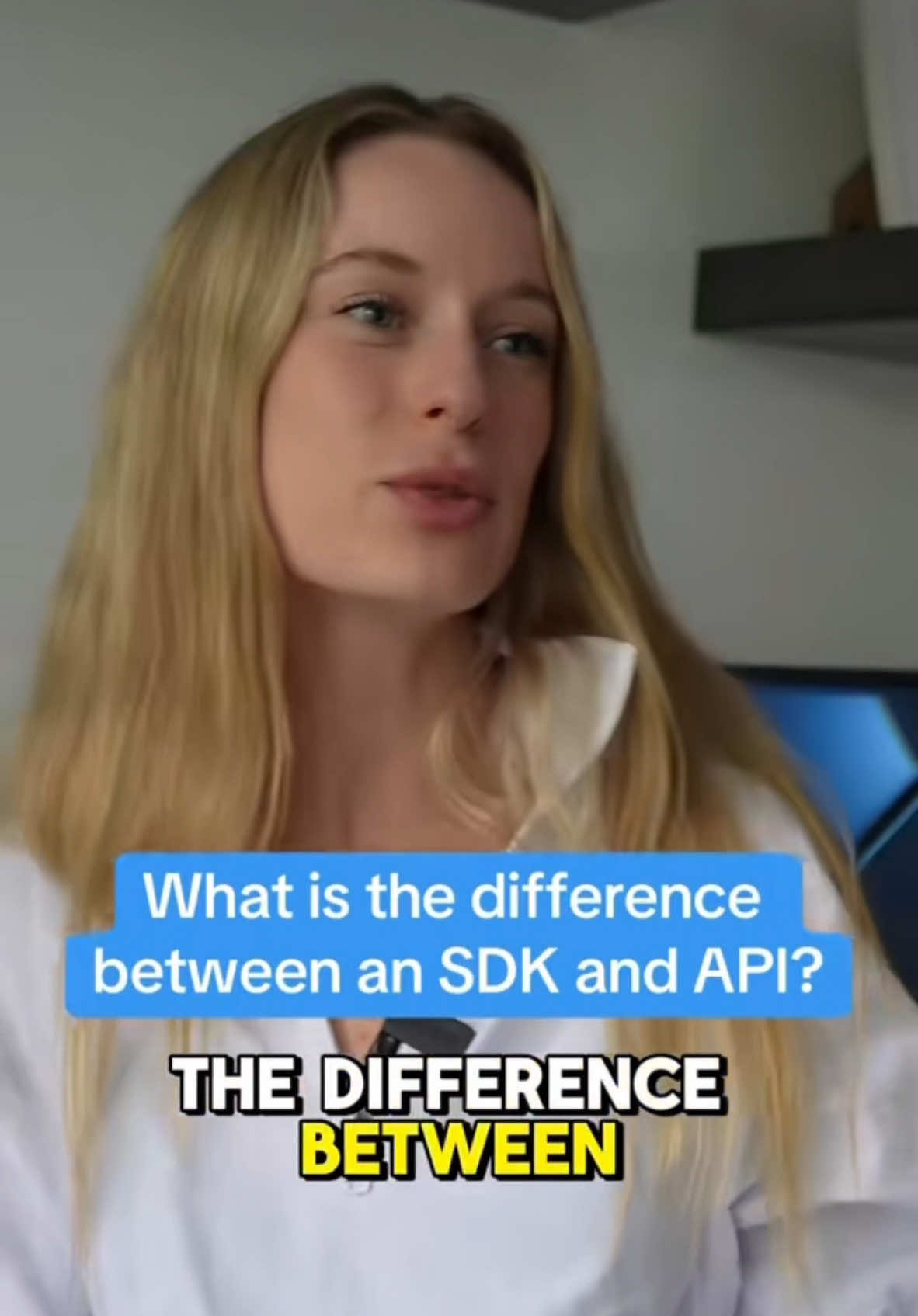 What is the difference between an SDK and API?!  #tech #techtok #techexplained 
