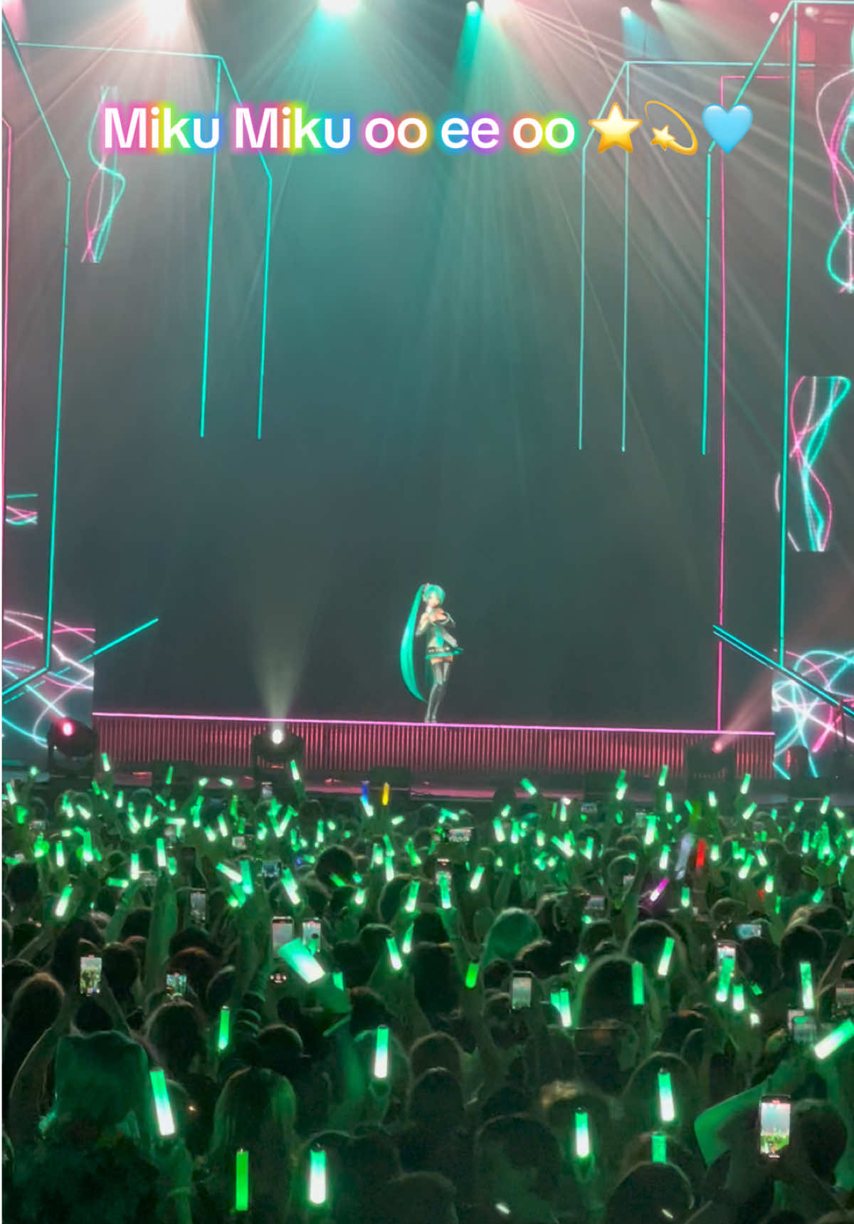 Hatsune Miku performs “MIKU” by Anamanaguchi live at Miku Expo 2024.  #hatsunemiku #miku #mikuexpo #mikuexpo2024 #mikumikudance #mikufortnite #anamanaguchi #afaslive #hologramconcert 