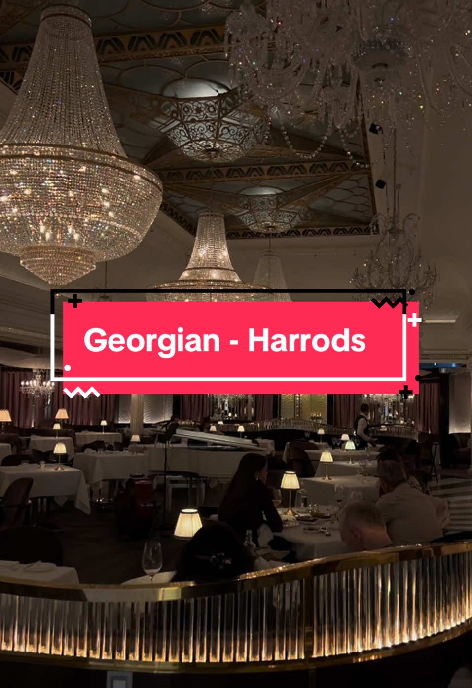 Beautiful Georgian luxury twenties style restaurant in Harrods #newrestaurant #luxurydining #finedining #restaurantlondon #harrods #georgian 