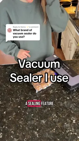 Replying to @Sierra ✨ here’s the one I use! #vacuumsealer #foodstorage #foodprep #foodpreservation 