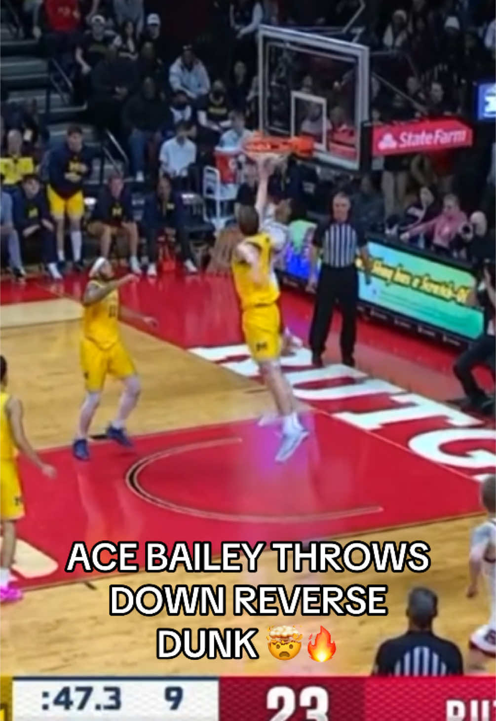 Ace Bailey didn’t hold back 😤😳 #collegebasketball #ncaa #hoops #basketball #acebailey 