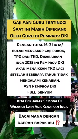 Gaji ASN Guru tertinggi saat ini masih dipegang oleh Guru di Pemprov DKI !!! #gurusd #gurukelas #fyp #sekolah #masukberanda #pppk #gajiguru #guru 