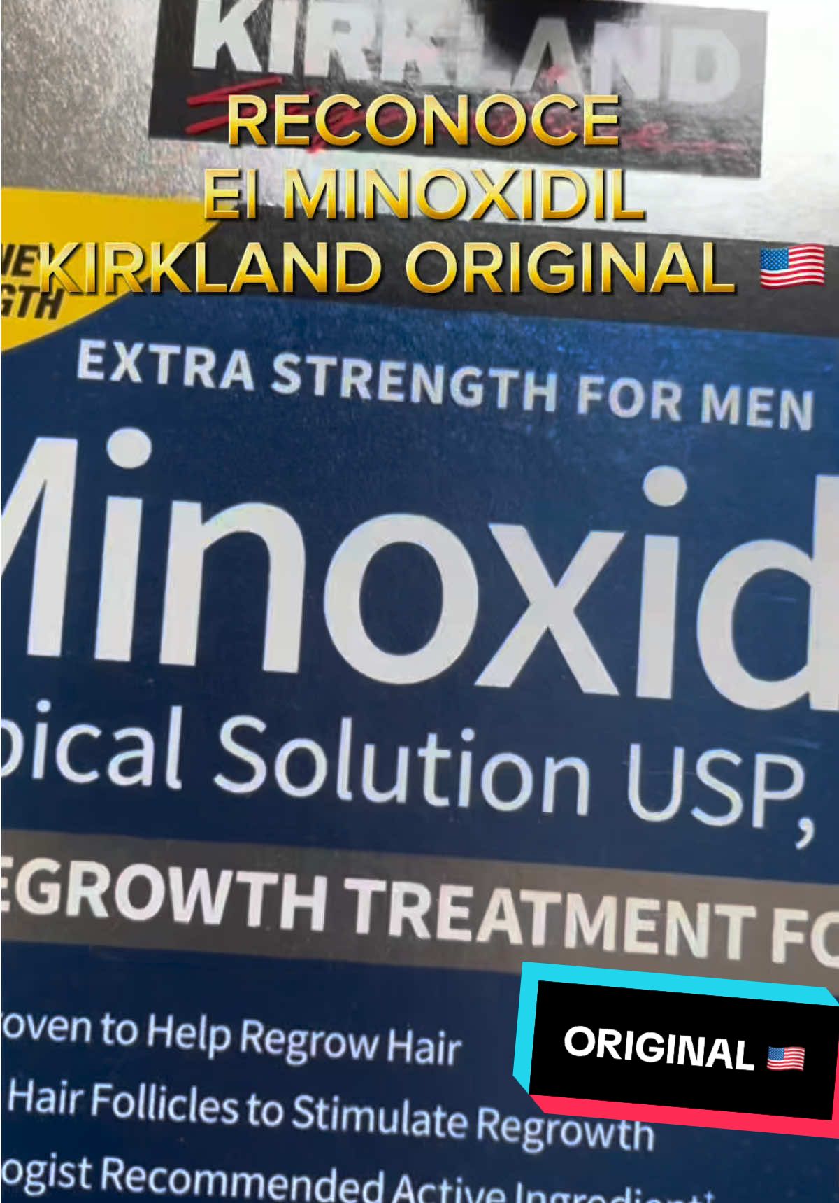 Reconoce el Minoxidil KIRKLAND 5% ORIGINAL 🇺🇸 … de manera rápida y fácil! Consultas al 922811662 #minoxidil #minoxidiloriginal #alopecia #barba #kirkland #minoxidilkirkland #minoxidilperu 