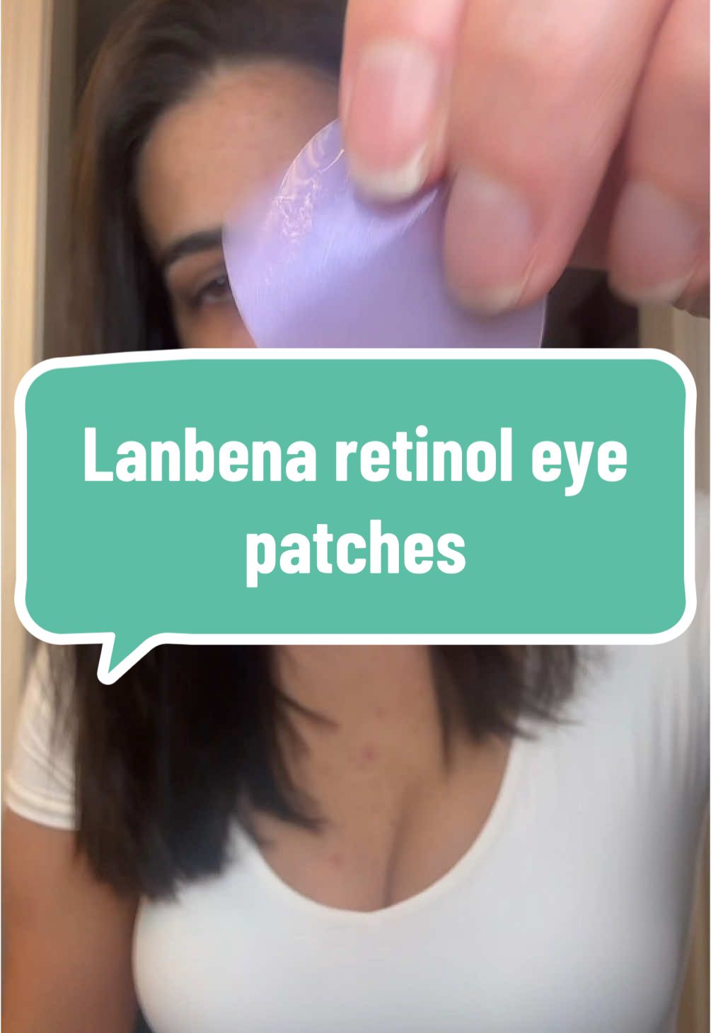 These are brand new eye patches from Lanbena and really help the delicate skin around your eyes. @Lanbena #lanbena #retinol #undereye #undereyebags #undereyecircles #skincare #womenover40 #tiktokshopnewarrivals 