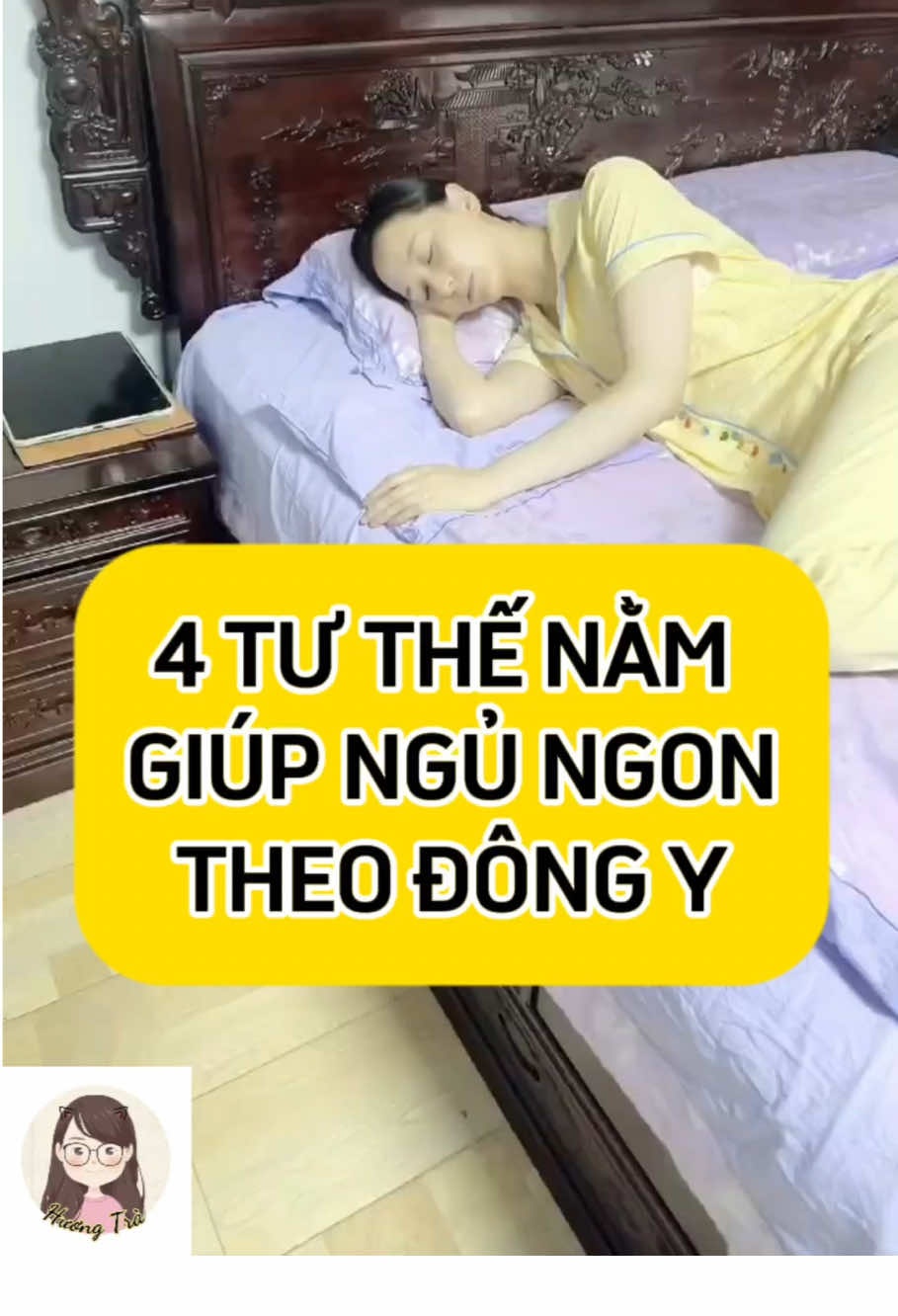 4 tư thế nằm theo đông y giúp ngủ ngon. Nếu bạn bị mất ngủ, hãy thử xem nhé! #yhct #matngu #ngungon #tuthengu #duongsinh 