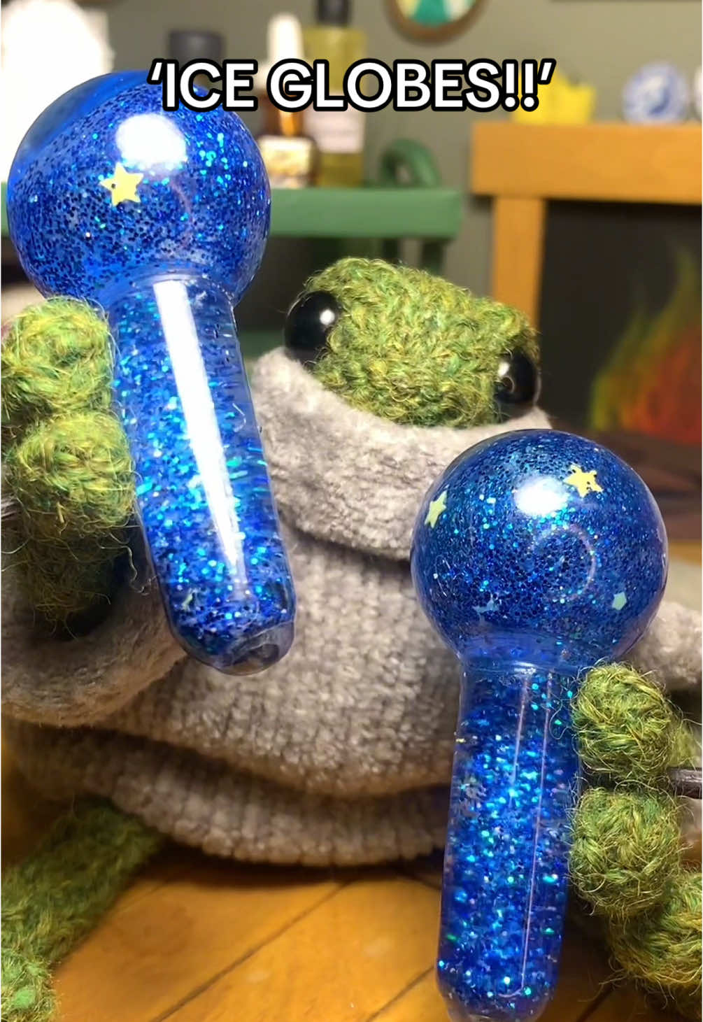 Replying to @lovely POV: a tiny frog does your nighttime skincare! 💤🛌🧴#fyp #foryou #asmrsounds #asmrtingles #skincare #skincareroutine #nighttimeroutine #nighttime #asmrroleplay #personalattention #asmr #comforting #knitteddoll #miniature #frog #mrfrog 