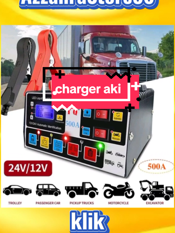 charger aki mobil motor 12V - 24V 500A / charger aki otomatis smart intelligent auto repair #charger #chargeraki #chargerakiotomatis #chargerkekinian 