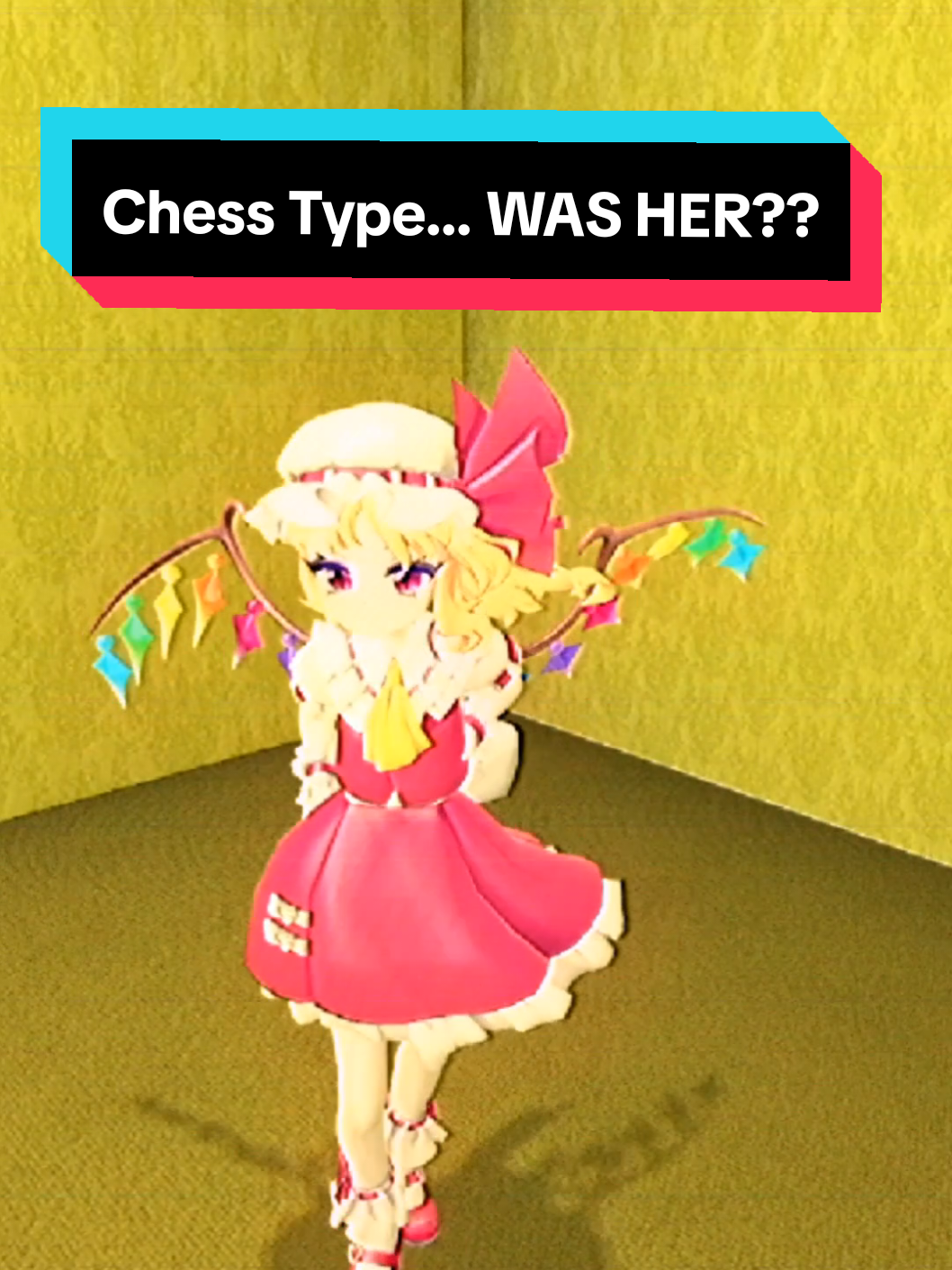 I think you guys saw this coming... but here it is, UN Owen Was Her Chess Type Beat Rat Dance Remix!! Flandre Scarlet seems to have a guest in this video... guess who? Anyway, i can't believe I already covered three touhou songs in a span of few days... Enjoy listening? #chess #flandrescarlet #touhou #touhou6 #touhoueosd #flandre #rat #fyp #ratdance #chess #chesstypebeat #dancingrat #fyp #fypage 