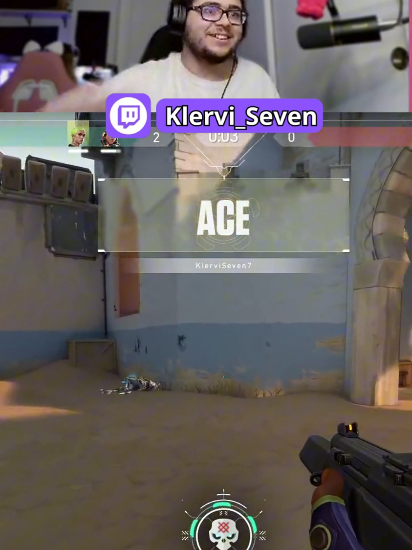 Un ace pas prévu sur valo 😱😱😱 Twitch : Klervi_Seven #gaming #ace #Valorant #fyp 