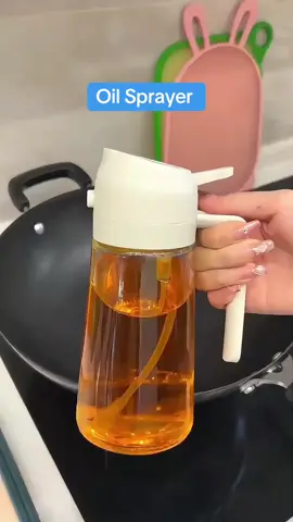 2 in 1 Oil dispenser and sprayer. 16oz/470ml glass oil spray bottle,olive oil mist dispenser for kitchen. Check out from yellow basket  #homekitchen #kitchengadgets #oildispenser #oilsprayer #checkout #fyp 