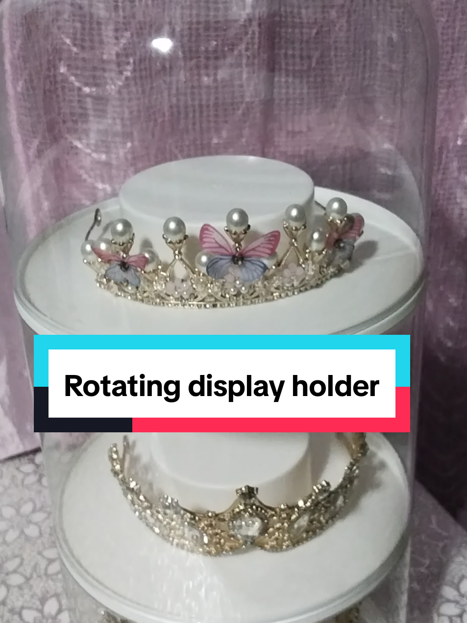 Rotating display holder #acrylicbox #rotating #box #display 