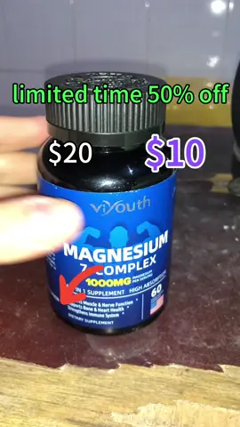 Limited time discount 😭😭😭#tiktokshopfinds #supplements #viyouth #magnesium #vitamin #multivitamin 