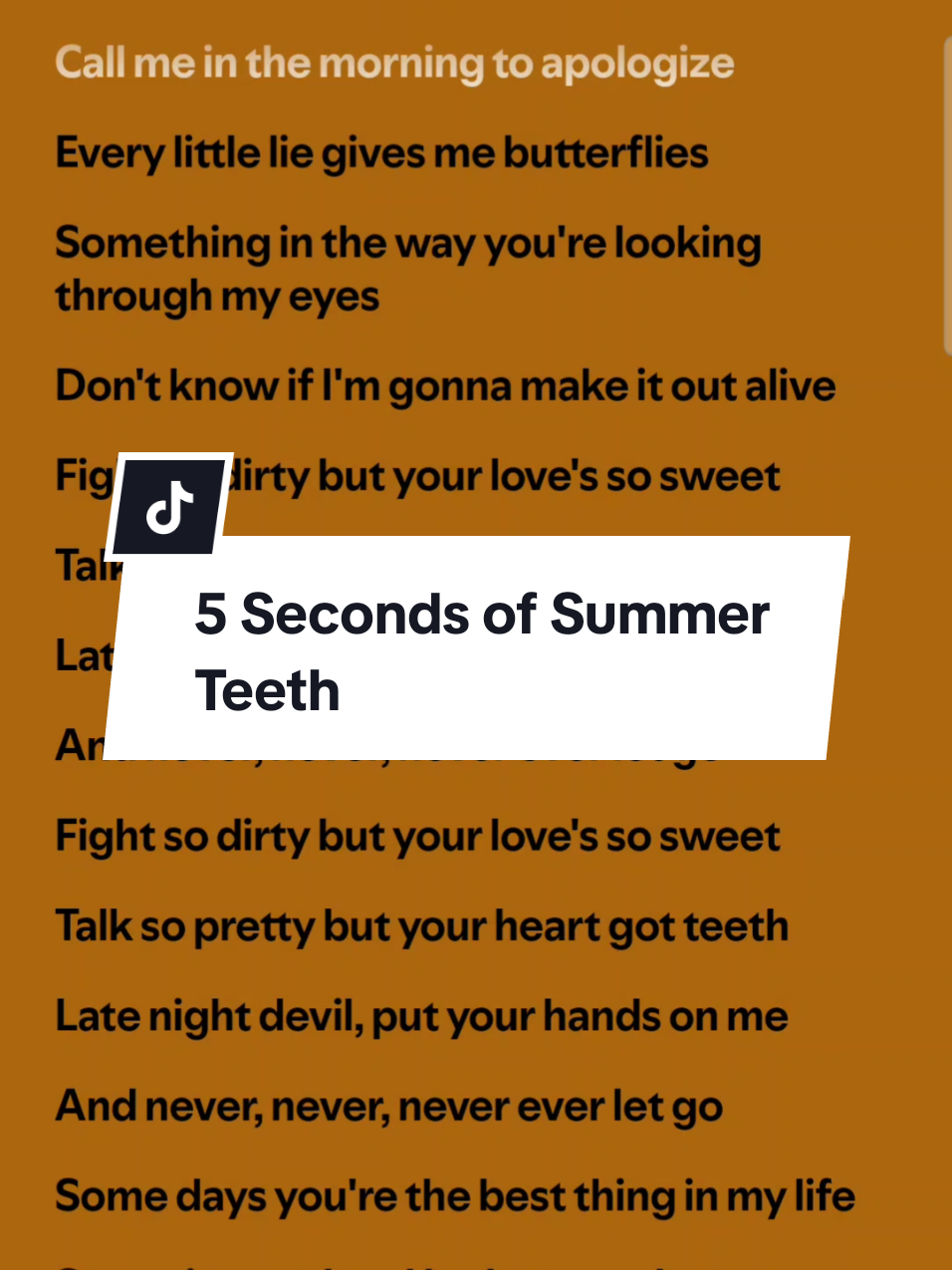 5 Seconds of Summer - Teeth  #5secondsofsummer #5sos #teeth #teeth5secondsofsummer #5secondsofsummersong #teethlyrics #dance #challenge #dancechallenge #singalonglyrics #songlyrics #songwithlyrics #musiclyrics #lyricsvideo #songlyrics #lyricsvideosongs #spotify #fyp #fypシ #fypviral 