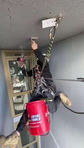 Rebelays for days! Hard work getting these installed with no where to put your feet and drilling overhead.  Makes the completion so much sweeter though. Great process driven installation.  #heightsafety  #ropeaccesstechnician #abseiling #workingatheights #anchortesting #rebelay 