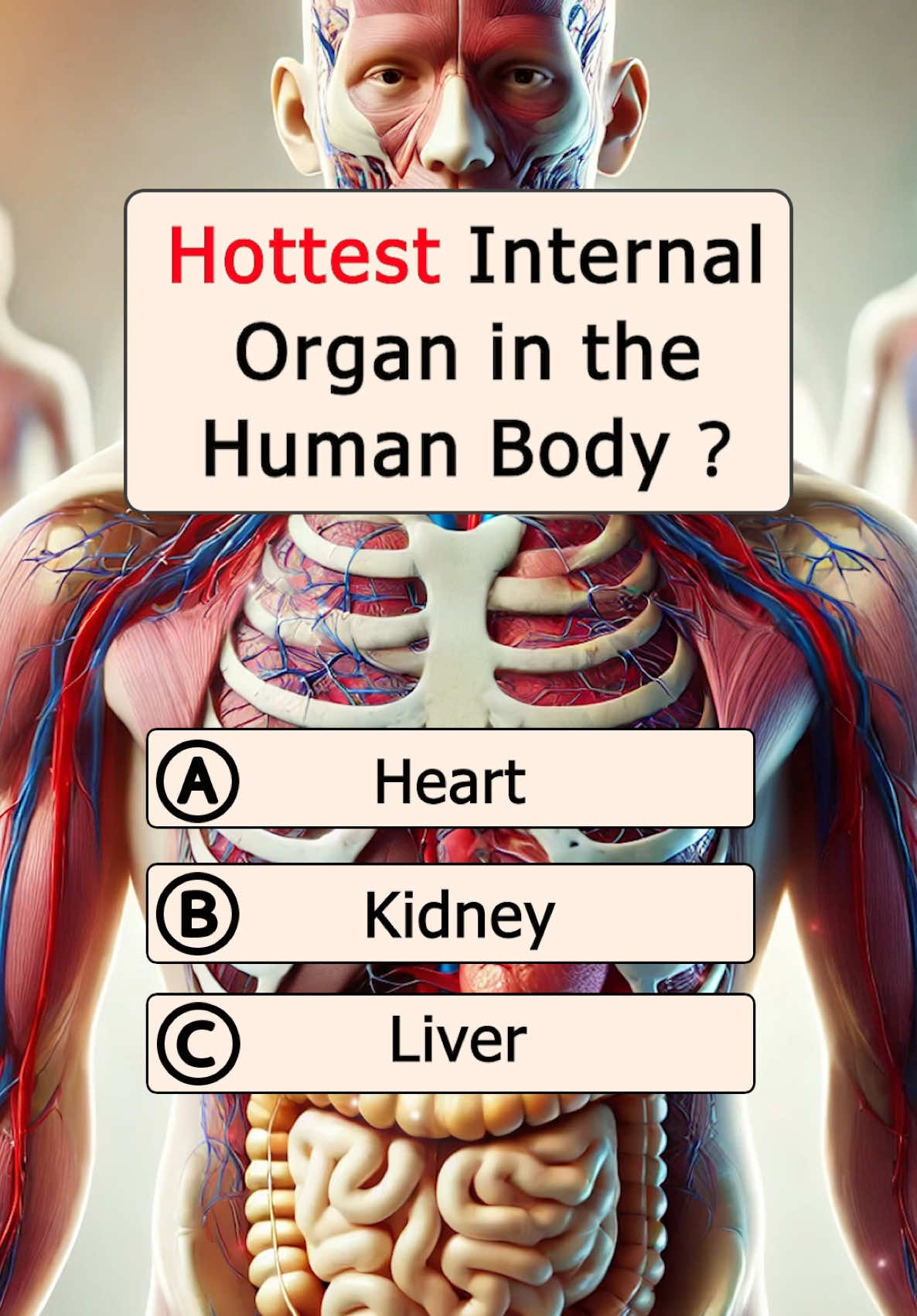 Human Body Quiz #quiz #quiztime #quizgame #quizchallenge #quizshow #quizz #quizzes #quizfun #funquiz #Englishquiz #biology #biologyquiz #trivia #triviachallenge #braintest #brainteaser #Generalknowledge #generalknowledgequiz #doyouknow #learn #learning #LearnOnTikTok #knowledge #information #fyp #viral #liver #heart #lungs #brain #kidney #tiktok_collaboration 