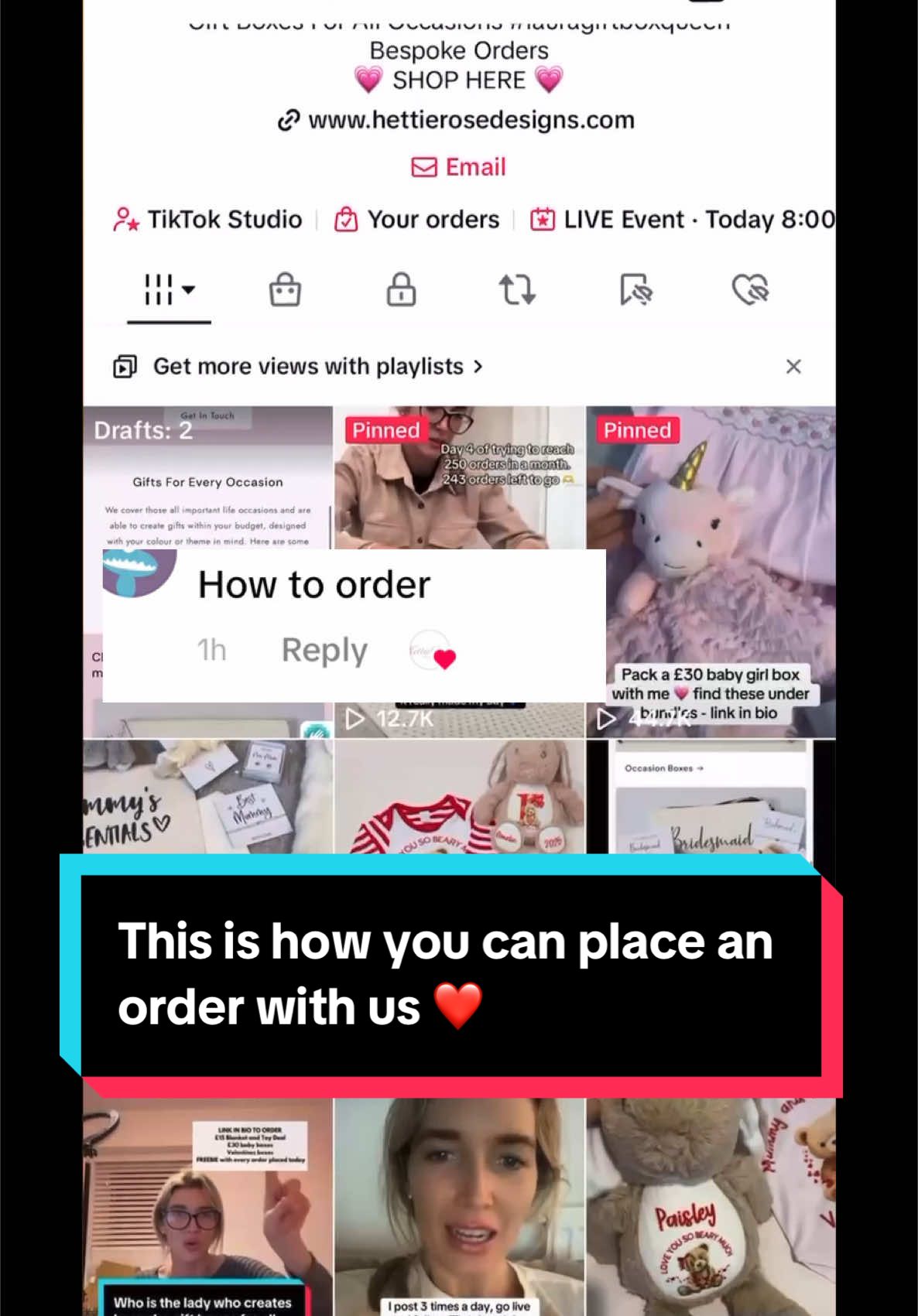 This is how you can place an order with us ❤️ #lauragiftboxqueen #fyp #placeanorder #helpusgrow 