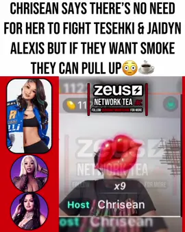 #ChriseanRock says there’s no need for her to fight #Tesehki & #JaidynAlexis but if they want smoke they can pull up 😳👀