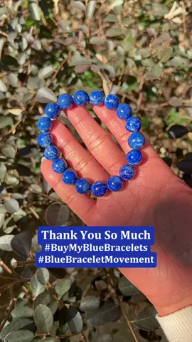 Than you love 💙💙🙏🏾#bluebracelet #LapisLazuli #tiktokshop #crystals #jewelry #womanownedbusiness #votedblue #blackgirlmagic #crystallover 