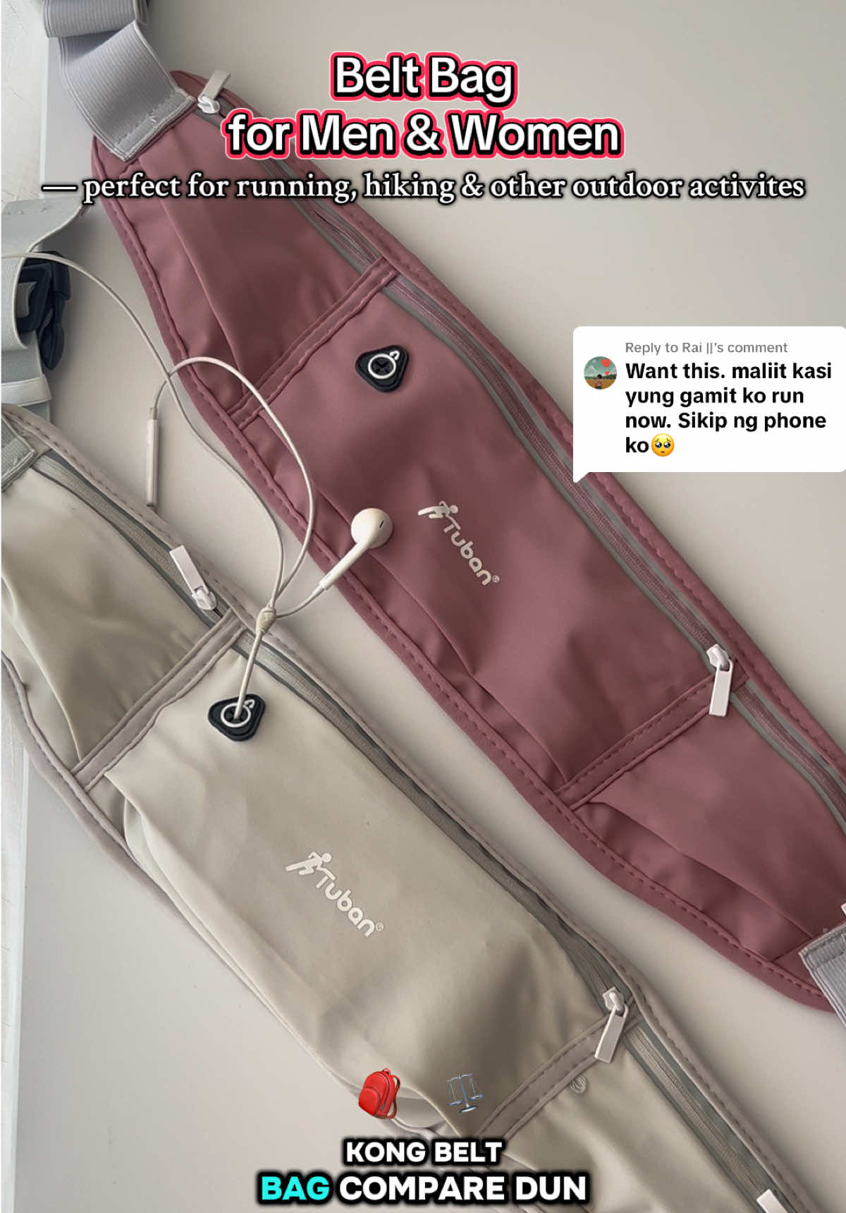 Replying to @Rai || this is your sign to buy this running belt bag #beltbag #waistbag #Running #jogging 