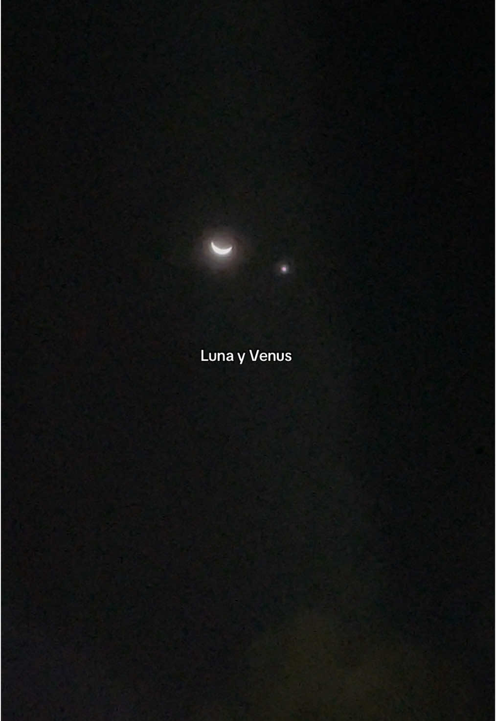 Luna y Venus 🌙 #astronomia #astronomy #star #estrella #luna #venus 