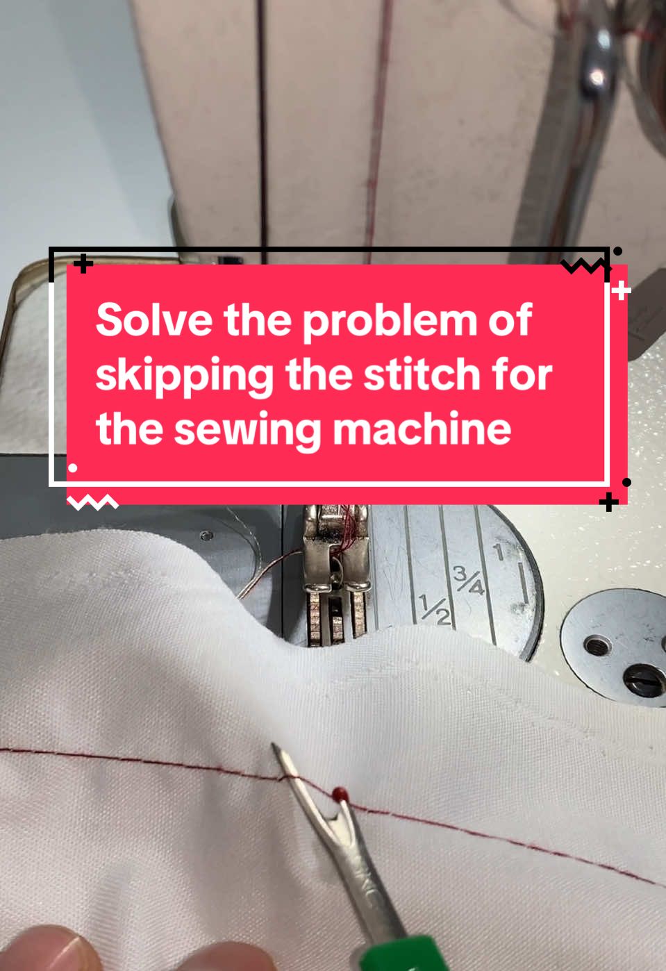 Solve the problem of skipping the stitch for the sewing machine #sewing #sewingmachine #sewingtiktok #TikTokTrends #for_you #fyp #TravelTikTok #tiktoktravel #sewingforyoupage #london #england 