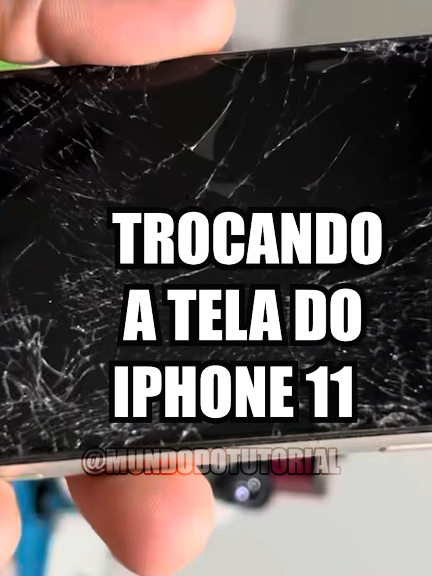 Como trocar a tela do iPhone 11 em casa #iphone11  #tutorial #telaquebrada