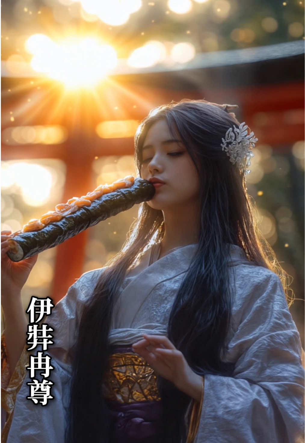 節分に恵方巻きを食べる日本の神々 #ai #god #節分 #恵方巻き #神 @Hailuo AI (MiniMax) 