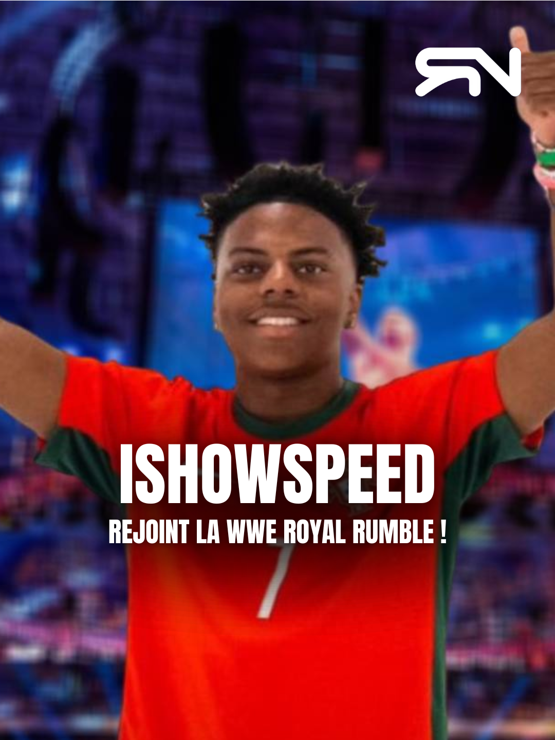 IShowSpeed a enflammé le WWE Royal Rumble avec une apparition surprise aux côtés des superstars du ring ! 🔥💪