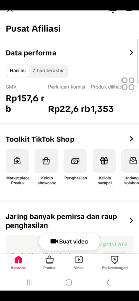 smangat untuk kita semua , gapapa komisi kecil, sedikit sedikit lama lama jadi bukit aminnn #affiliatemarketing #affiliatetiktok #affiliatepemula 