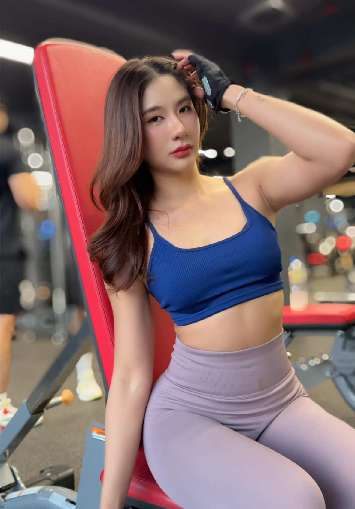 เมื่อน้องบอกว่าให้ทำท่าพระแม่ธรณี🤣 #ผู้หญิงออกกําลังกาย #GymTok #icexgym #FitTok #Fitness #ออกกำลังกาย #CapCut #fitnesstiktok #workout 