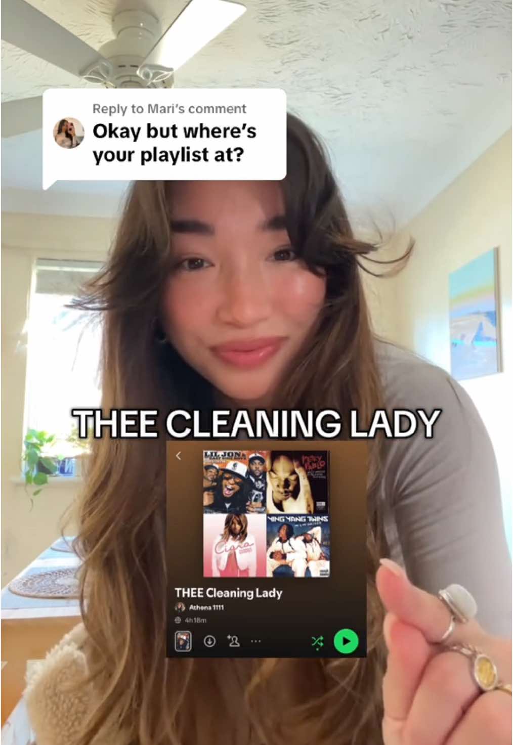 Replying to @Mari hi babes and baddies! LINKED IN MY BIO!! 💖 Spotify: Athena 1111 - THEE Cleaning Lady  https://open.spotify.com/playlist/2Gqv9LsqSw1GVa5mZ9U4R1?si=8PIzzMFQQ42KqVSpL2KVCQ&pi=C6rDHnDWTQ6w2