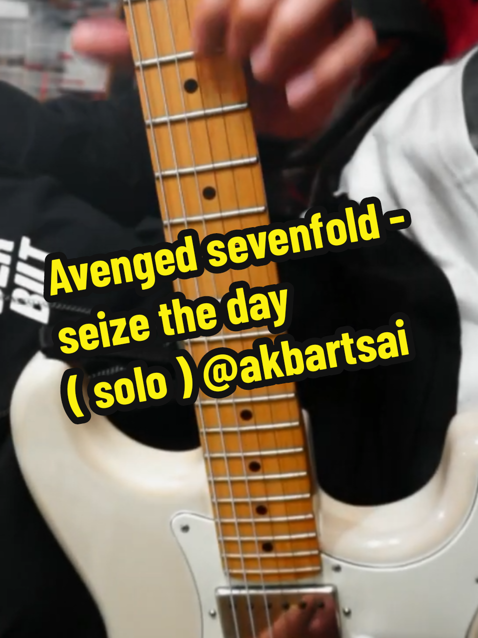 Avenged sevenfold - seize the day ( solo ) @akbartsai #avengedsevenfold #a7x #sevenfoldism #deathbat #seizetheday #guitar #solo #cover #synystergates 