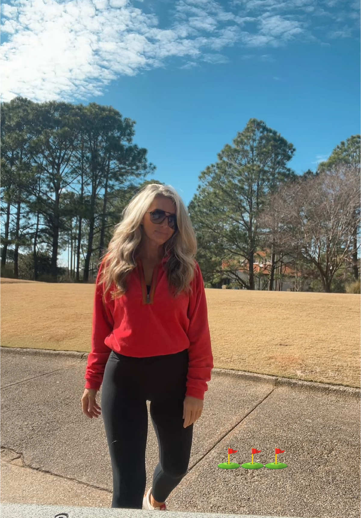 New view today FORE (😜) OOTD ⛳️ #OOTD #golf #style #florida #fore @New Balance @Free People @lululemon 