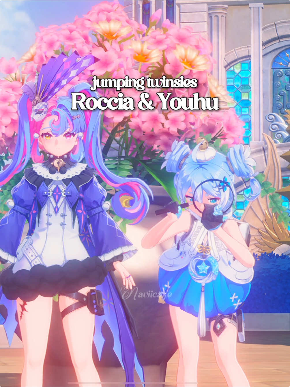 such cuties 😭 almost debated pulling roccia just for the mama Mia  #wuwacreator #wuwa #wutheringwaves #roccia #youhu 