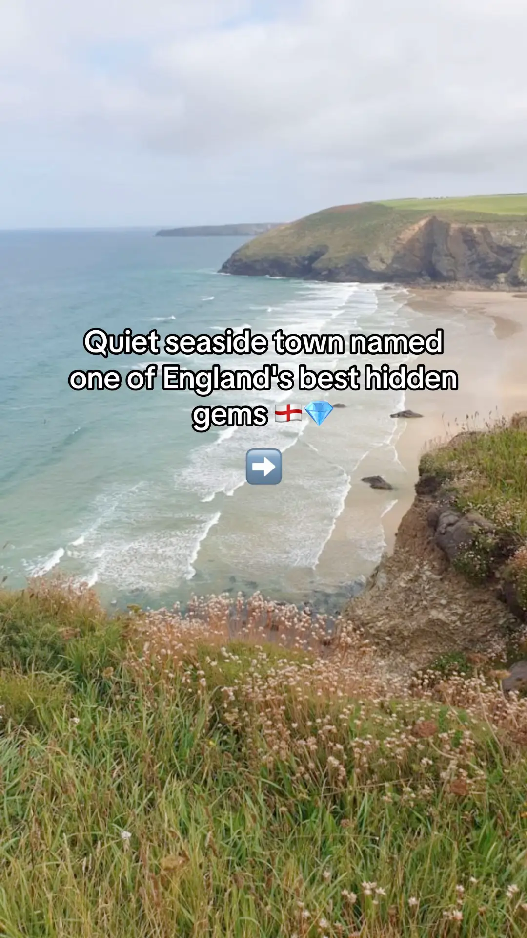 This gorgeous coastal town which includes a breath-taking beach has been hidden by locals for years; in order to not draw in the social media crowds and keep it's perfect relaxing atmosphere. This hidden gem town is scattered across the dramatic Cornish cliffside with it's sandy golden beach below and surrounded by traditional white cottages. According to CN Traveller, this hidden gem has been described as one of the 'best' seaside spot/beach to visit in the UK; with locals keeping this hidden gem under the radar for many years. #uktravel #ukhiddengems #ukbeach #cornwall #cornwallbeach #placestovisitincornwall #placestovisituk 