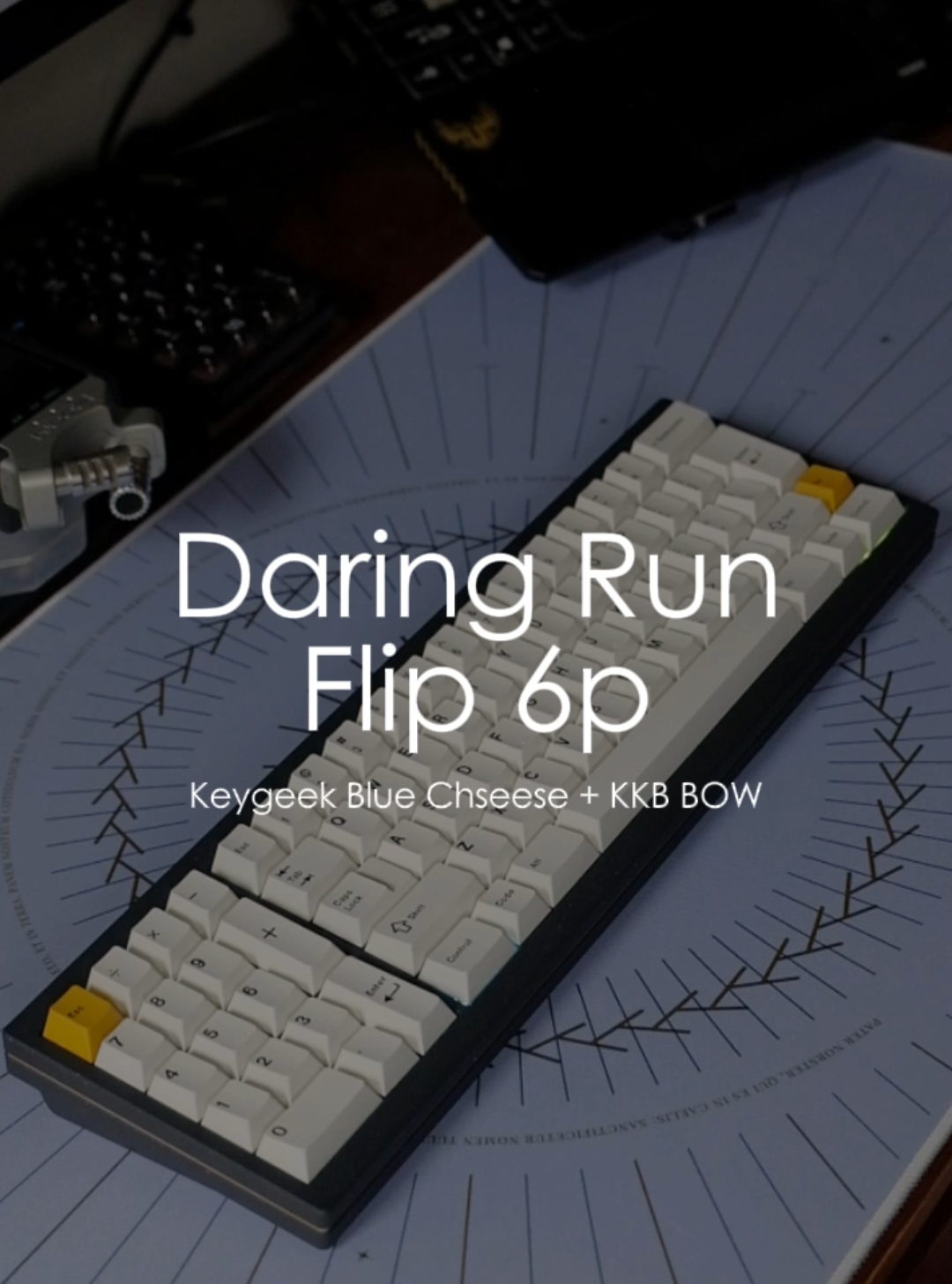 Daring Run Flip 6P, 60% with flippable numpad keyboard Config : All foam + PC plate, Switch : Keygeek Blue Cheese Keycaps : KKB BOW @DaringRun_Offical @keykobo  #keebtrying #keeb #mechanicalkeyboard #customkeyboard #typingtest #typingganteng #typingasmr #keygeekbluecheese #linearswitches #imkg #daringrun #flip6p #southpaw #keykobo 