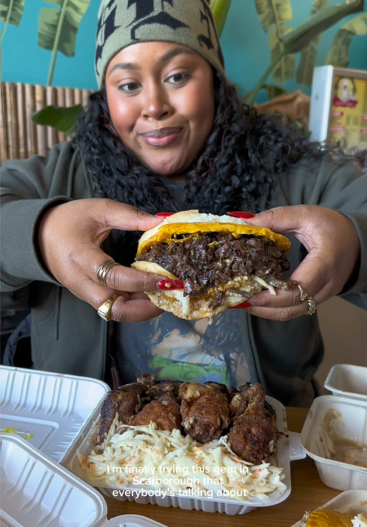 Starting off Part 1 of my Black History Month Black-owned series with a Scarborough Gem! Stacy’s Island Flavor has been all over my feed and rightfully so!  📍: 3007 Sheppard Ave E, Scarborough  ✨: Located just near Victoria Park and Sheppard Ave. East, Stacy’s Island Flavor is serving up absolutely delicious, mouthwatering Jamaican cuisine. Her stuffed patties have become a local fave, bringing in people from all parts of the city. I tried her Oxtail Stuffed Patty, and it was one of the best comforting meals I’ve had recently. She packs the oxtail into the patty and it is hugged by a warm, fluffy buttery coco bread. We also tried the Curry Goat Patty. The goat was so tender and the extra stew was perfect. We also loved the jerk chicken one. And, if you’re not up for a stuffed patty, I totally recommend her other dishes like the jerk chicken and fried chicken with rice and peas and coleslaw. Or her ackee and saltfish. Everything we ordered was packed to the brim - she is super generous with her portions. The store was packed for all the right reasons!  Check the spot out and follow for more Black-owned content all month long! 🤎 #bigbellymel #torontofood #torontofoodie #scarboroughfood #toronto #blackowned #blackownedtoronto #blackfoodie #blackfoodbloggers 