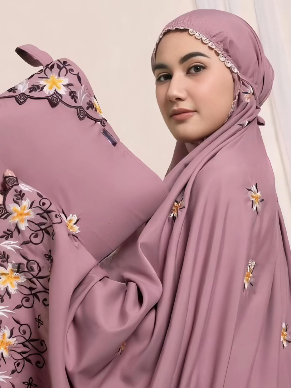 DEALIFA Mukena Bunga Sakura #fyp #fashion #viral #xzyabc 