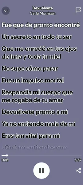 #carlamorrison #devuelvete #spotify 