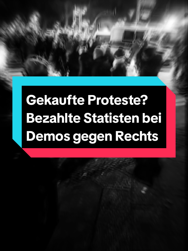 Gekaufte Proteste? Bezahlte Statisten bei Demos gegen Rechts In Deutschland finden immer wieder Demonstrationen gegen Rechtsextremismus statt – doch nicht alle sind so authentisch, wie sie scheinen. Eine aktuelle Anzeige zeigt, dass für eine angebliche Demo gegen Rechts gezielt Statisten gesucht wurden, die gegen Bezahlung an einer Videoaufnahme teilnehmen sollten. Die Bewerbungsphase für diese Statistenrolle ist bereits abgeschlossen. Gesucht wurden Kleindarsteller im Alter von sechzehn bis vierzig Jahren, die eine Demonstration nachstellen sollten – mit einer finanziellen Entschädigung. Damit stellt sich die Frage: Wie glaubwürdig sind solche Proteste noch, wenn Teilnehmer nicht aus Überzeugung, sondern für Geld auf die Straße gehen? Kritiker sehen darin eine bewusste Inszenierung, die der Glaubwürdigkeit von politischen Demonstrationen schadet. Wenn angeblich spontane Proteste in Wirklichkeit mit Statisten aufgefüllt werden, entsteht ein verzerrtes Bild der öffentlichen Meinung. Diese Enthüllung wirft auch ein neues Licht auf die jüngsten Massenproteste in Städten wie Berlin, und Köln. Während in den Medien von einem großen gesellschaftlichen Widerstand gegen Rechts die Rede ist, bleibt unklar, wie viele Teilnehmer tatsächlich aus Überzeugung dabei waren – und wie viele einfach nur für ihre Anwesenheit bezahlt wurden. Der Einsatz bezahlter Statisten für politische Zwecke sorgt für hitzige Debatten. Kritiker warnen, dass solche künstlich erzeugten Bilder genutzt werden, um eine gesellschaftliche Mehrheit vorzutäuschen, die in dieser Form vielleicht gar nicht existiert. In einer Demokratie ist es entscheidend, dass Proteste von echter Überzeugung getragen werden – und nicht von finanziellen Anreizen. Danke für die Quelle, @Kyoko Black ! #GekaufteDemos #BezahlteStatisten #Manipulation #Demo #Politik #Berlin #FakeProtest 